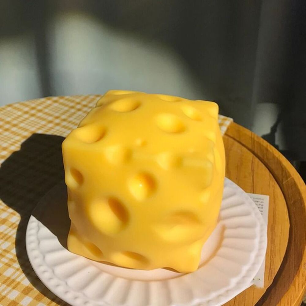 5CM Cheese Squeeze Toy Extra Large Size Cheese Squishy Fidget Toys